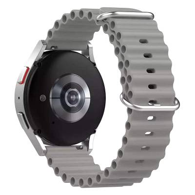 Λουράκι Σιλικόνης 20mm για Smartwatch Γκρι Χρώμα 8865GR