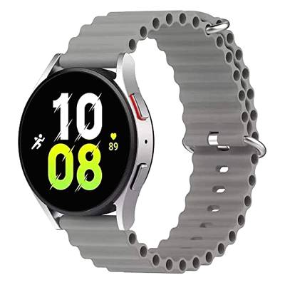 Λουράκι Σιλικόνης 18mm για Smartwatch Γκρι Χρώμα 8865GR