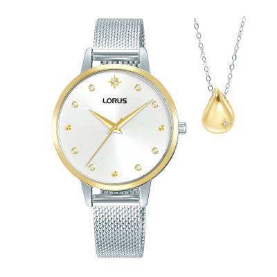 LORUS Classic Γυναικείο με Δίχρωμο Μπρασελέ RG286XX9 + Βραχιόλι