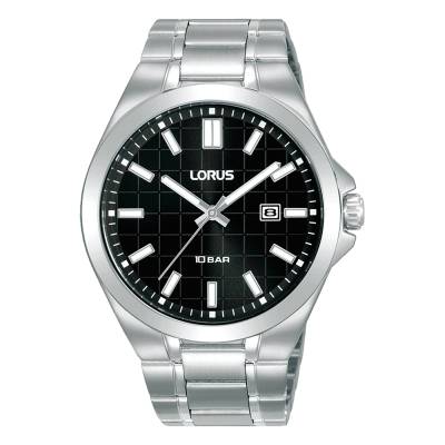 LORUS Sports Ανδρικό με Μαύρο Κάντράν και Μπρασελέ RH955QX9