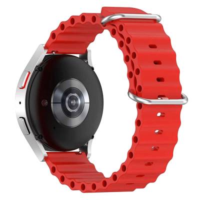 Λουράκι Σιλικόνης 20mm για Smartwatch σε Κόκκινο Χρώμα 8865RD